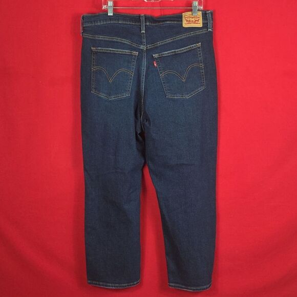 LEVI'S Ribcage Straight Ankle Womens Jeans Size 16W - Picture 5 of 8